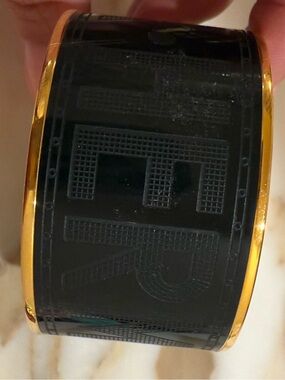 Hermes Black and Gold Smart Bracelet Band - Wearable Accessory authentic
